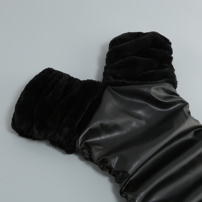 V-Neck-Leather-Bodycon-Dress-B1319-21