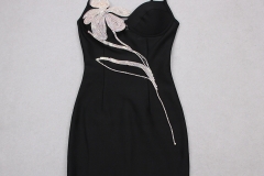 Leila-Flower-Diamond-Bandage-Dress-D154211
