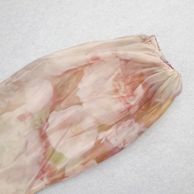 Long-Sleeve-Printed-Dress-﹠Gauze-Waist-Sealing-Set-K1052-7