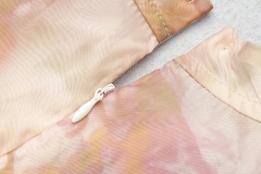 Long-Sleeve-Printed-Dress-﹠Gauze-Waist-Sealing-Set-K1052-4