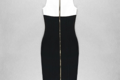 White-And-Black-Sleeveless-Bandage-Dress-K1102-10