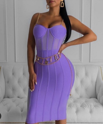 Chain-Strap-Bandage-Dress-K492-2