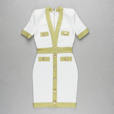 Golden-Silk-Short-Sleeve-Bandage-Dress-K821-29