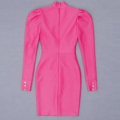 Puff-Sleeve-Bandage-Dress-K823-3