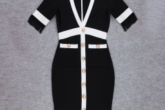 White-Stripe-Short-Sleeve-Black-Bandage-Dress-K956-21_副本55