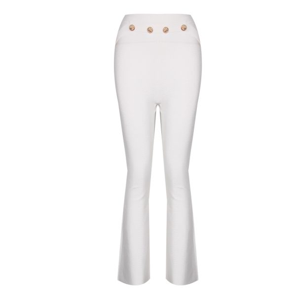 Button Bell Bottoms Bandage Pant K321 5