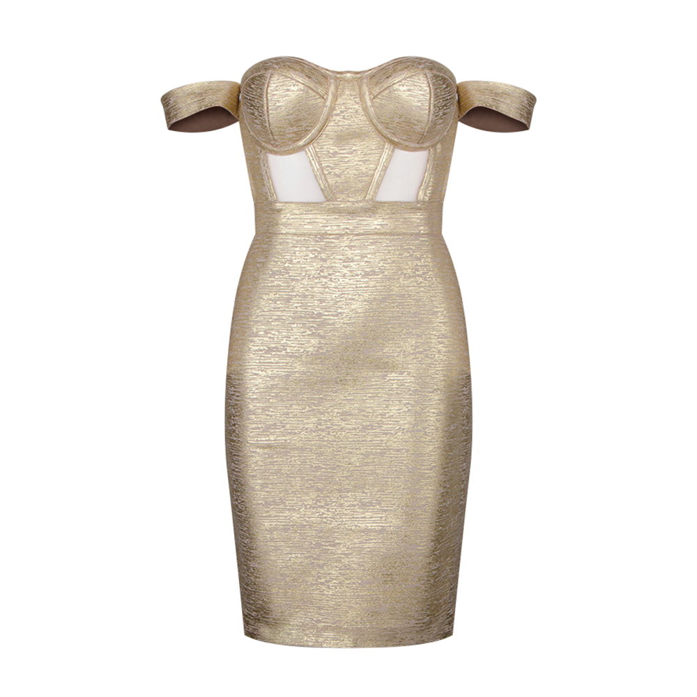 Metallic-Off-Shoulder-Bandage-Dress-K714-14