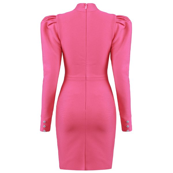 Puff-Sleeve-Bandage-Dress-K823-5