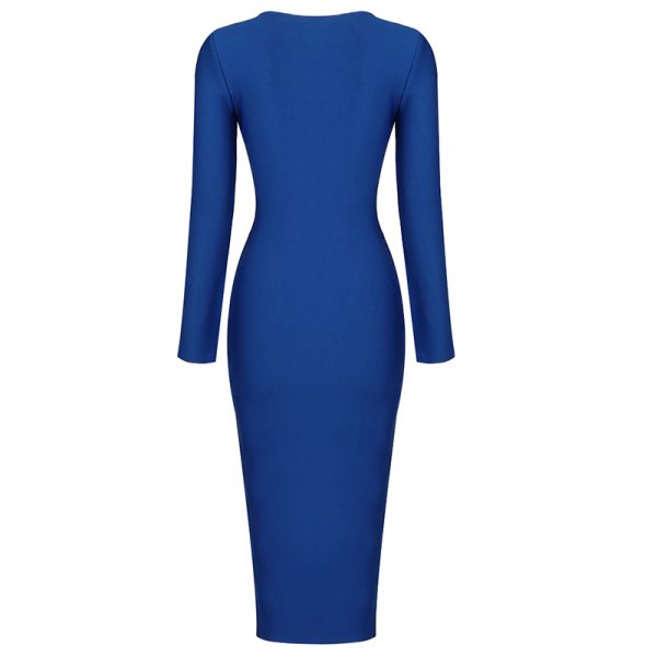 Zipper-Long-Sleeve-Bandage-Dress-K820-20