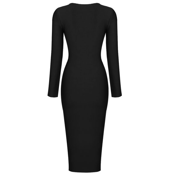 Zipper-Long-Sleeve-Bandage-Dress-K820-41