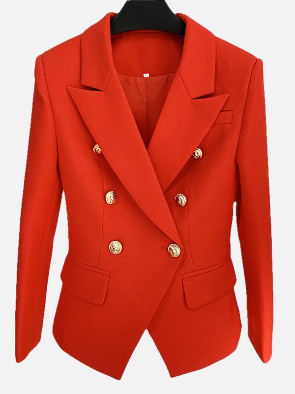 Double Breasted Red Blazer K1001 1