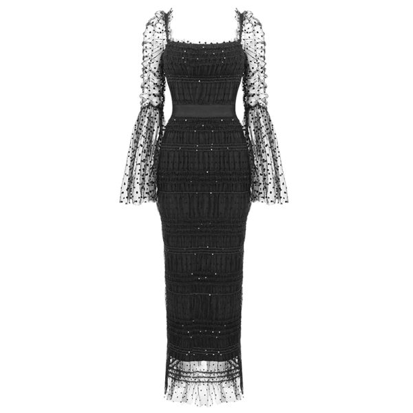 Gauze-Pleated-Sequins-Dress-K1023-20