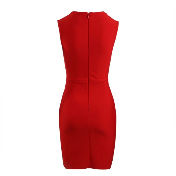 Sleeveless-Deep-V-Bandage-Dress-K1017-2