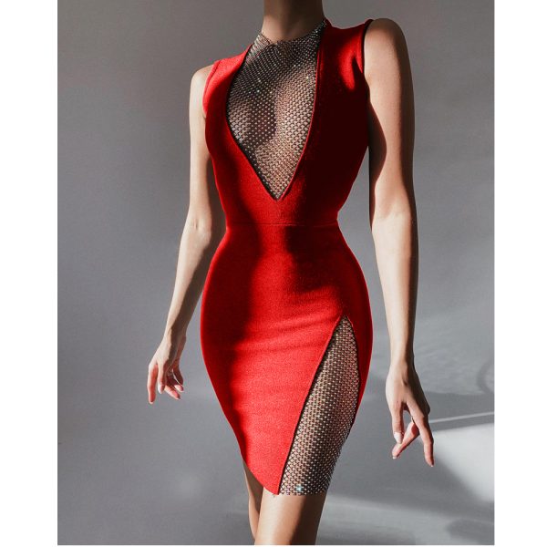 Sleeveless-Deep-V-Bandage-Dress-K1017-4_副本