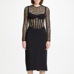 Lace Hollow Out Bandage Dress B1203 11 1