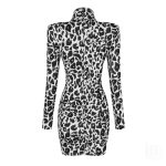 Leopard Bodycon Dress B1222 9