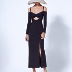 Off Shoulder Split Maxi Dress B1244 12 3