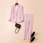 Double Breasted Blazer Set K501 50 3