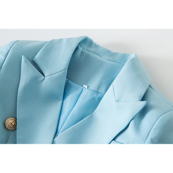 Double-Breasted Light Blue Blazer K948 (3)