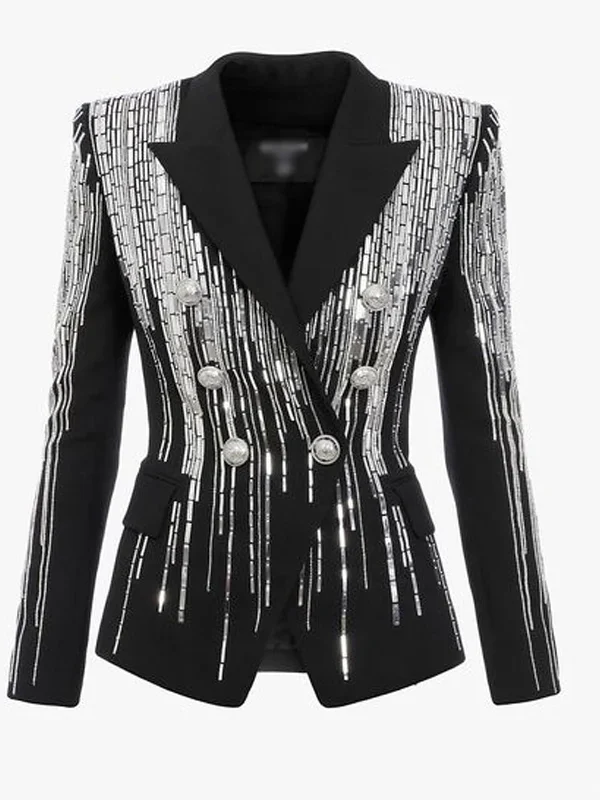 Shiny Beaded Sequins Blazer K867