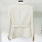 Double Breasted Jacquard Blazer D068 11