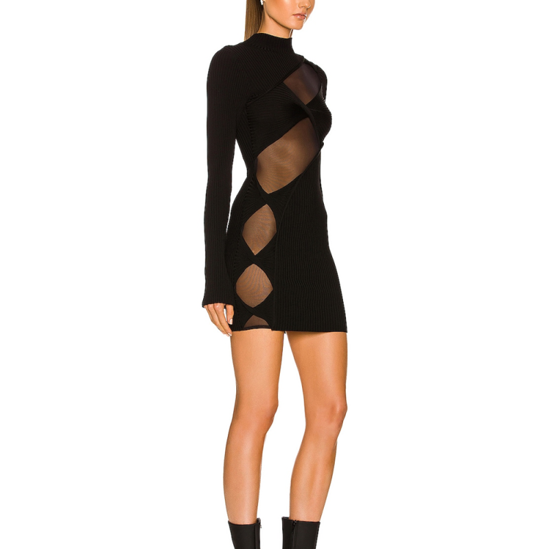 Hollow-Out-Mesh-Bandage-Dress-B1467-3