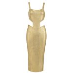 Jessica Metallic Bandage Dress B1477 23