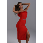 Lillian Plume Bandage Dress B1479 7