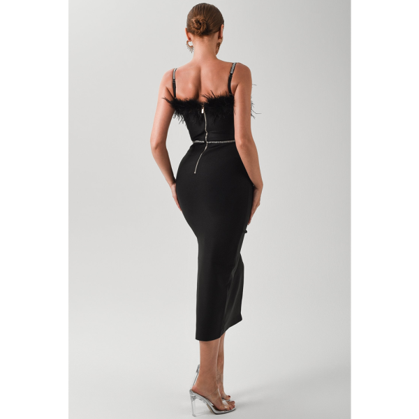 Lillian Plume Bandage Dress B1479 8