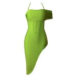 One Should Green Bandage Dress B1473 9