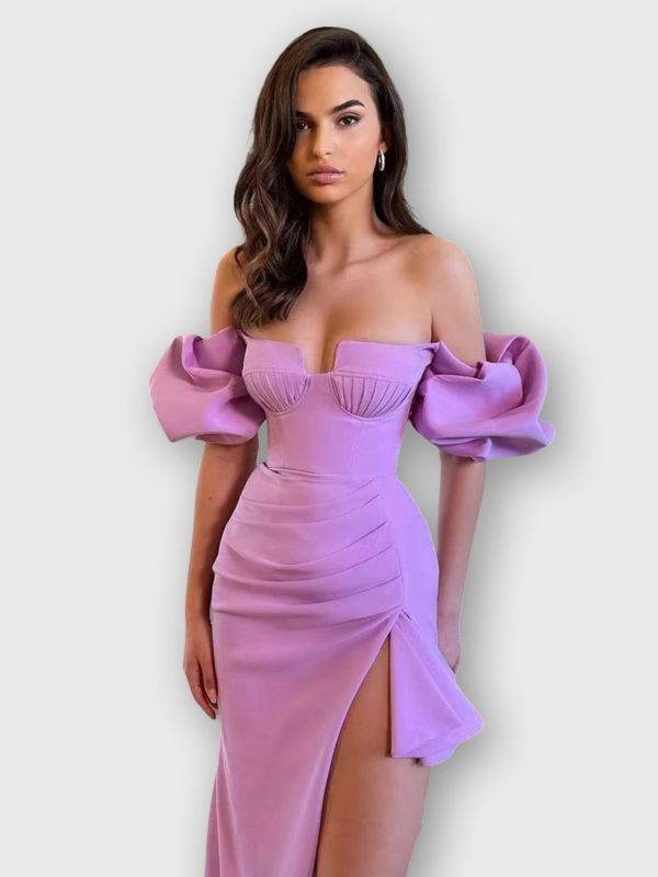 Vera Puff Sleeve Bandage Dress B1514 9