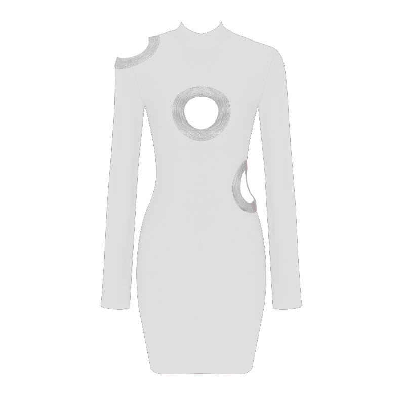 Yvette Diamand Circle Bandage Dress B1437 19