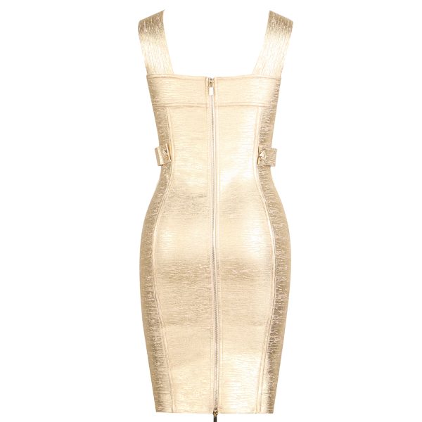 Una Matellic Bandage Dress B1758 12