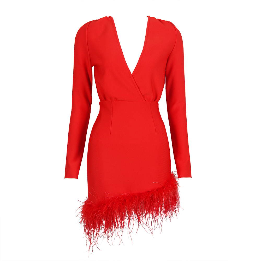 Ida Red Bandage Dress B1772 10