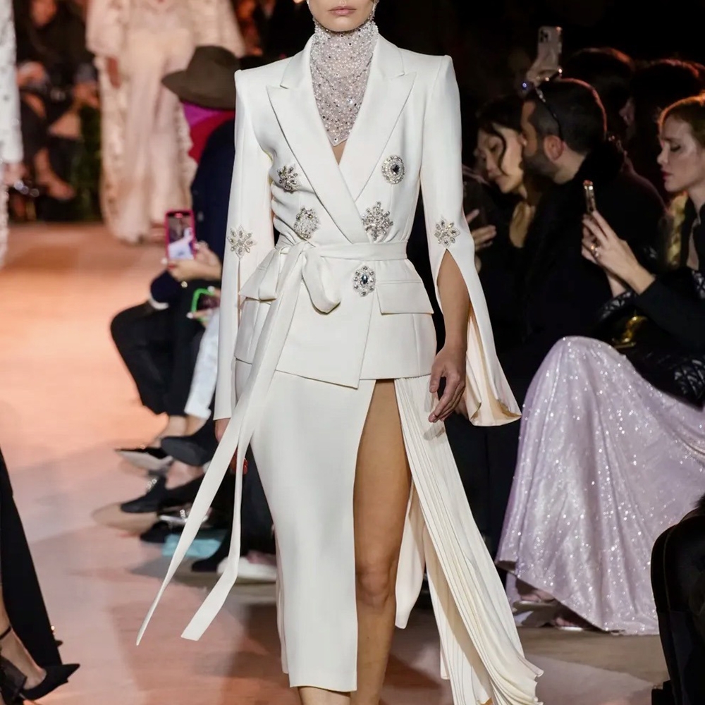 Designer Elegant Autumn White Jackets