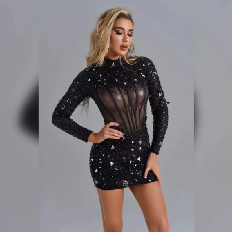 2022-Newest-Design-Sequined-Beaded-Black-Long-Sleeves-See-Through-Formal-Evening-Gowns-Party-Middle-East