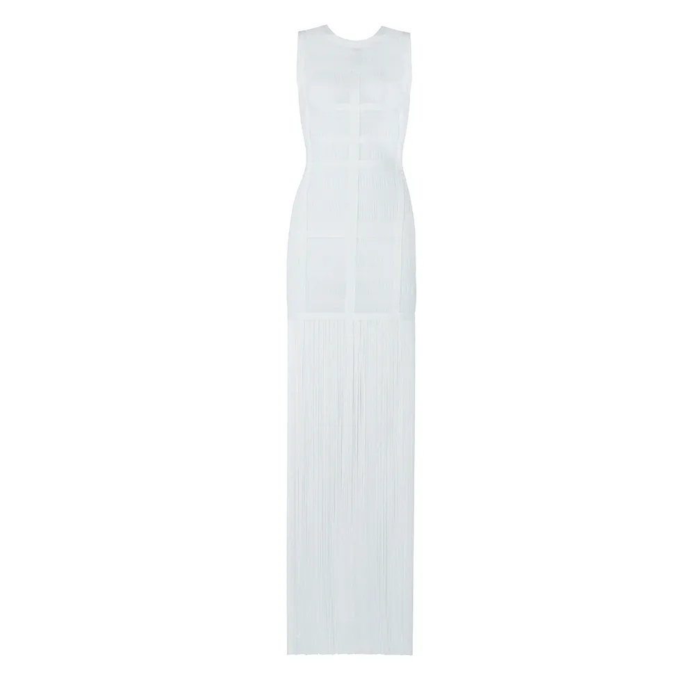 High-Quality-White-Sleeveless-Tassel-Hollow-Out-Bodycon-Rayon-Bandage-Dress-Evening-Party-Sexy-Dress-1