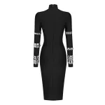 2023-New-Arrival-Women-Long-Sleeve-Sexy-Crystal-Bodycon-Mid-calf-Bandage-Dress-Elegant-TV-Show-4