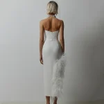 2023-New-Elegant-Club-Party-Dress-Women-Sexy-Feathers-Bodycon-Clothes-Strapless-Bandage-Dresses-1