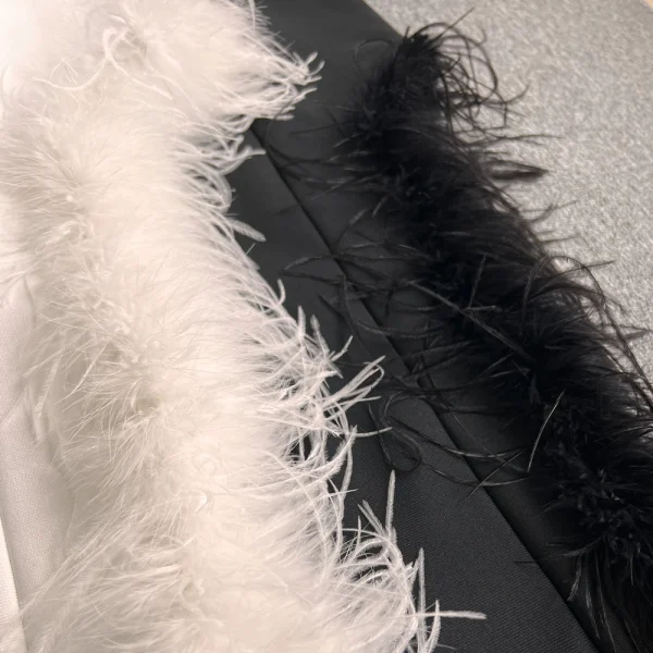 2023-New-Elegant-Club-Party-Dress-Women-Sexy-Feathers-Bodycon-Clothes-Strapless-Bandage-Dresses-5