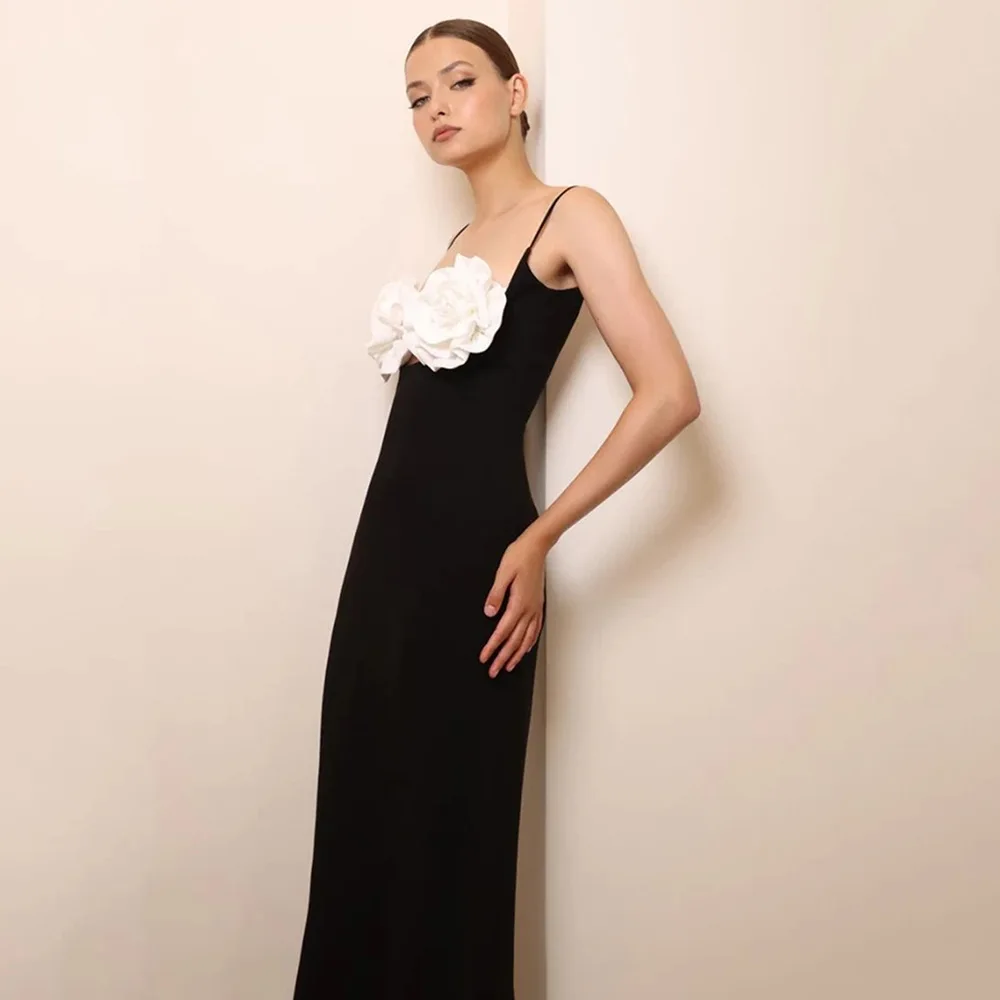 2023-New-Women-s-Sexy-Hollow-out-Italian-Noodle-Strap-3D-Flower-Design-Bandage-Long-Dress-2