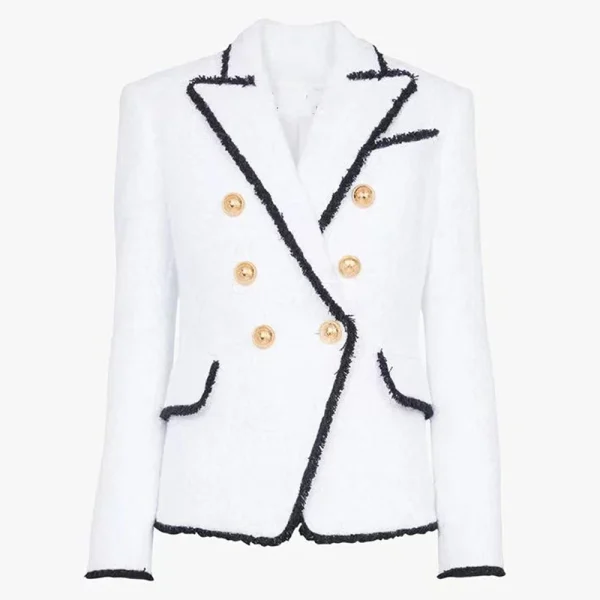 Winter White Tweed Blazer