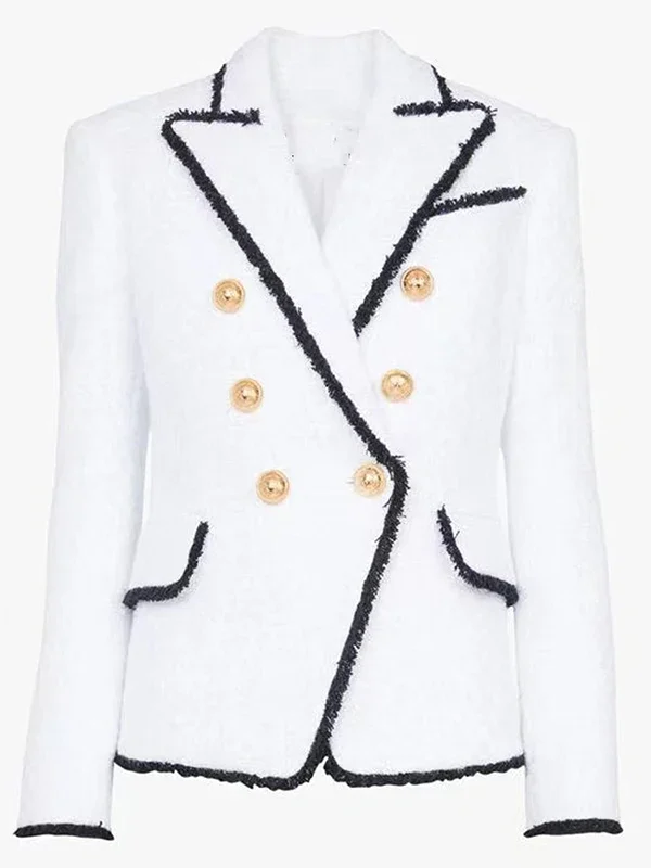 Winter White Tweed Blazer