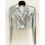 Bling-Silver-Sequins-Casual-Fashion-Short-Blazer-Mini-Skirt-2Pcs-Women-Set-Newest-Party-Lady-Suit