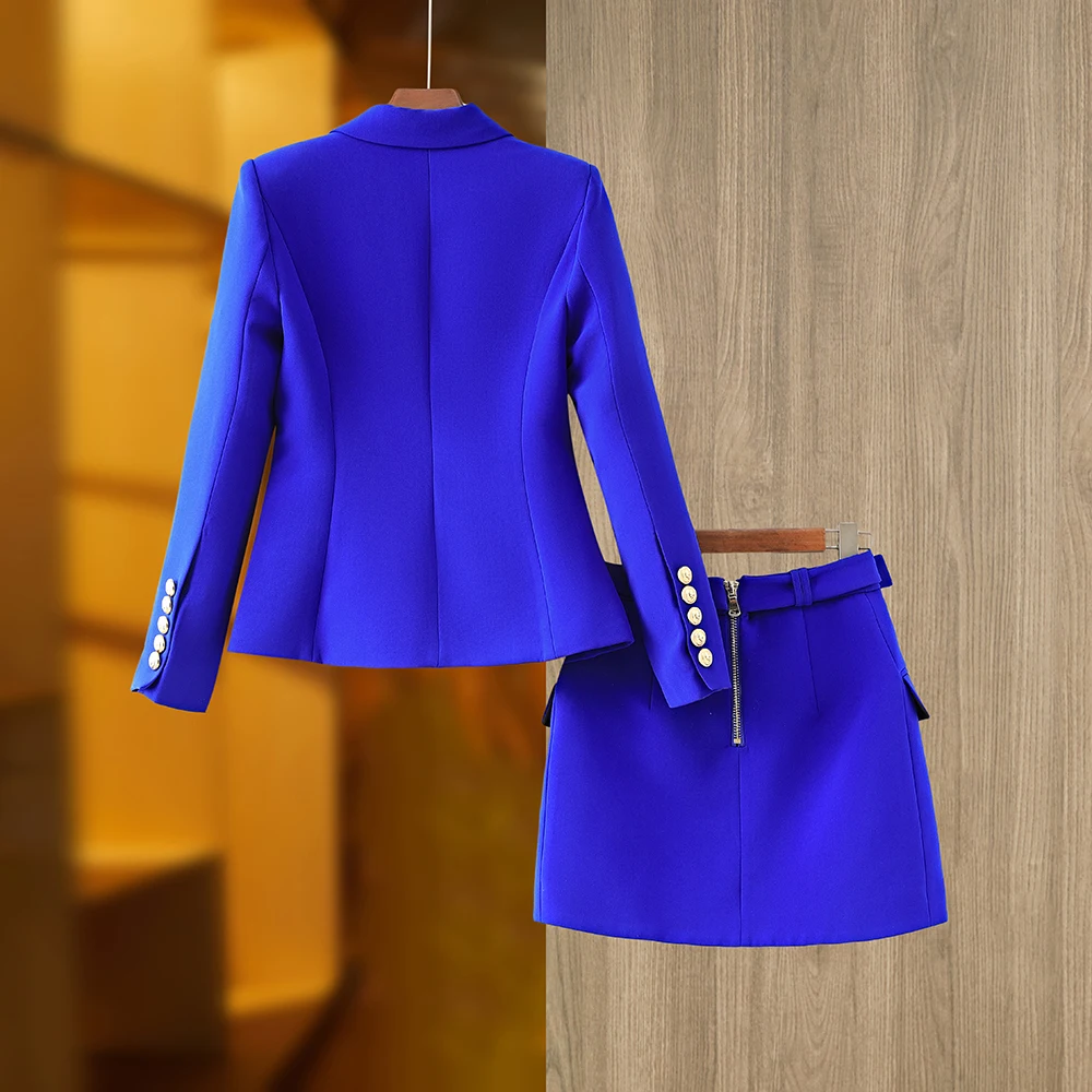 HarleyFashion-Gorgeous-Design-Women-2PCS-Blazer-Suits-Solid-Color-Summer-Blue-Skirt-Twin-Sets-Mini-Street