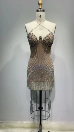 Top-Quality-Hand-make-Sparkly-Rhinestones-Women-Sexy-Halter-Bodycon-Mini-Dress-Chain-Nightclub-Bar-Singer-2