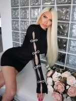 VC-Woman-Sexy-Dress-Fashion-Hollow-Out-Bow-Crystal-Long-Sleeve-Stretch-Bodycon-Bandage-Black-Mini-1