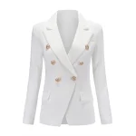 European-Runway-Classic-Designer-Shawl-Collar-Double-Breasted-Buttons-Black-White-Office-Lady-Blazer