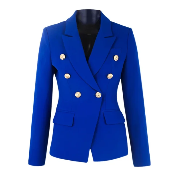 HarleyFashion-Elegant-Women-Designer-Spring-Blue-Casual-Blazer-Metal-Buttons-Quality-Slim-Blazers