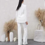Unique-Stunning-Runway-Design-Pearl-Beaded-White-Blazer-Suit-2Pcs-Flare-Pants-Sets-Women-Fashion-Clothing-3